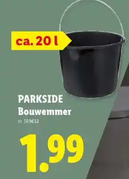Lidl Parkside bouwemmer aanbieding
