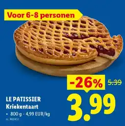 Lidl Le patissier kriekentaart aanbieding