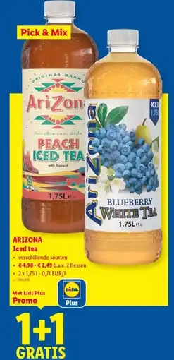 Lidl Arizona iced tea aanbieding
