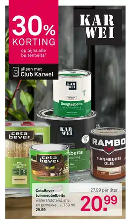 Karwei Ceta bever tuinmeubelbeits aanbieding