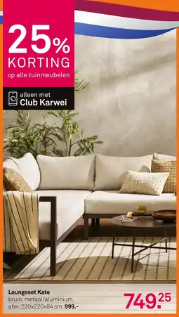 Karwei Loungeset kate aanbieding