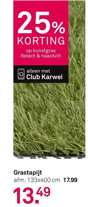 Karwei Grastapijt aanbieding