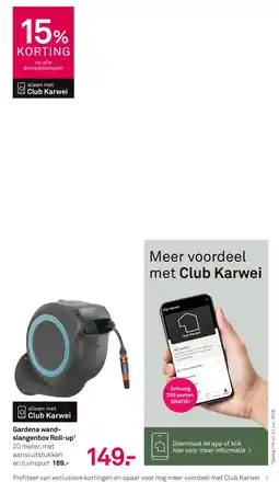 Karwei Gardena wandslangenbbox roll up aanbieding