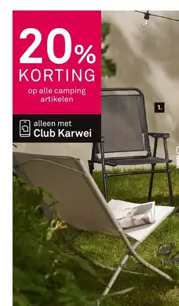 Karwei campingstoel aanbieding