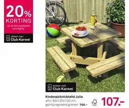 Karwei Kinderpicknicktafel julia aanbieding