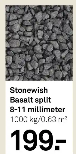 Karwei Stonewish Basalt split aanbieding