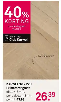 Karwei Karwei click pvc primera visgraat aanbieding