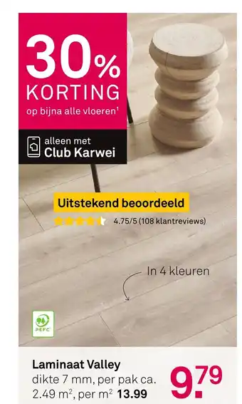 Karwei Laminaat Valley aanbieding