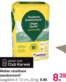 Karwei Weber vloeibare zandcement¹ aanbieding