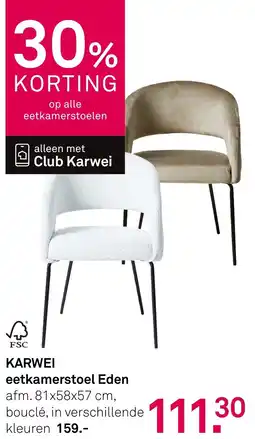 Karwei Karwei eetkamerstoel eden aanbieding