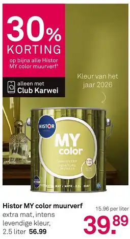 Karwei Histor my color muurverf aanbieding