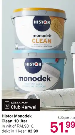 Karwei Histor monodek clean aanbieding