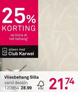 Karwei Vliesbehang silla aanbieding