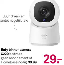 Karwei Eufy binnencamera c220 bedraad aanbieding