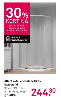Karwei Atlantic douchecabine silas kwartrond aanbieding