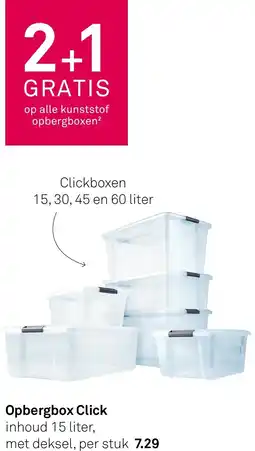 Karwei Opbergbox click inhoud aanbieding