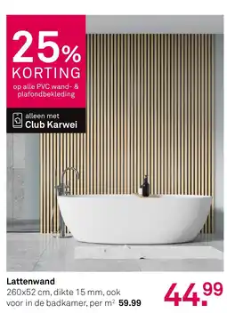 Karwei Lattenwand aanbieding