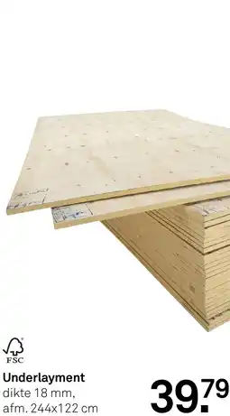 Karwei Underlayment aanbieding