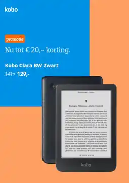 Coolblue Kobo Clara BW Zwart aanbieding