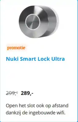Coolblue Nuki Smart Lock Ultra aanbieding