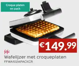 Selexion Frifri wafelijzer met croqueplaten FFWA102APACKCR aanbieding