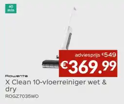 Selexion Rошепта X Clean 10 vloerreiniger wet & dry ROGZ7035WO aanbieding