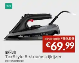 Selexion Braun TexStyle 5-stoomstrijkijzer BRSI5088BK aanbieding