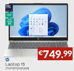 Selexion Hp laptop 15 ITHP15FD1063NB aanbieding