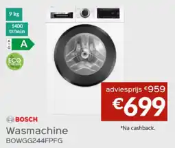 Selexion Bosch wasmachine BOWGG244FPFG aanbieding