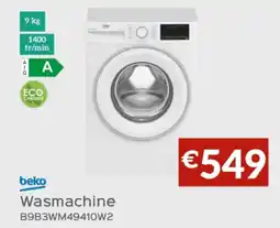 Selexion Beko Wasmachine B9B3WM49410W2 aanbieding