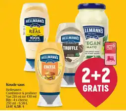 Delhaize Koude saus hellmann's aanbieding