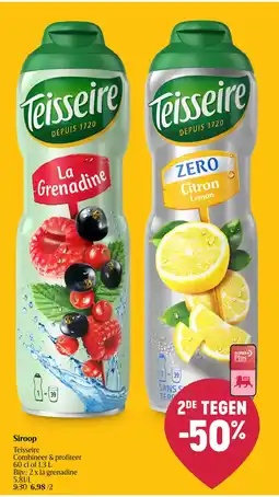 Delhaize Siroop Teisseire aanbieding