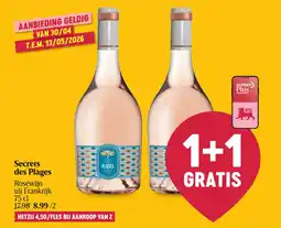 Delhaize Secrets des plages roséwijn uit frankrijk aanbieding