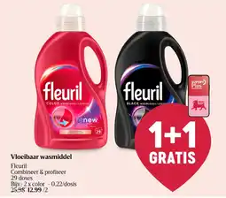 Delhaize Vloeibaar wasmiddel fleuril aanbieding