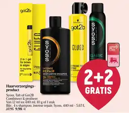 Delhaize Haarverzorgings product Syoss, Taft of Got2B aanbieding