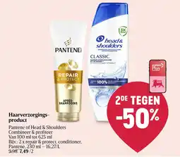 Delhaize Haarverzorgings product pantene of head & shoulders aanbieding