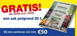 Hubo Een zak potgrond aanbieding