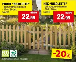 Hubo Poort nicolette aanbieding