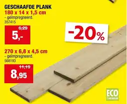 Hubo Geschaafde plank aanbieding
