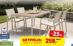 Hubo Tafel firenze en stoel campo aanbieding