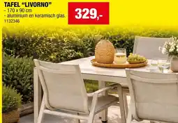Hubo Tafel livorno aanbieding