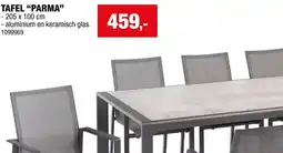 Hubo Tafel parma aanbieding
