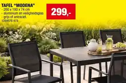Hubo Tafel modena aanbieding