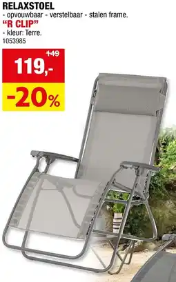 Hubo Relaxstoel R CLIP aanbieding
