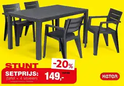 Hubo Tafel julie en stoel julie aanbieding