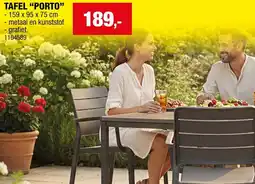 Hubo Tafel porto aanbieding