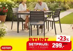 Hubo Tafel porto en stoel porto aanbieding