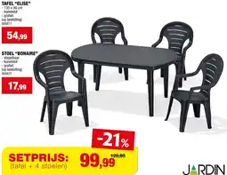Hubo Tafel elise en stoel bonaire aanbieding