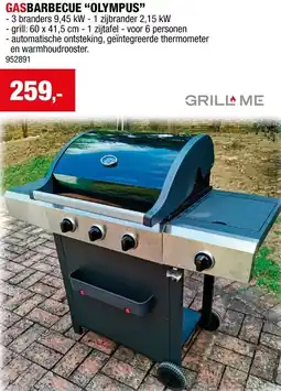 Hubo Gasbarbecue olympus aanbieding