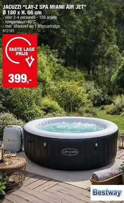 Hubo Jacuzzi lay-z spa miami air jet aanbieding